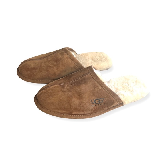 UGG men’s Scuff Slippers in Chestnut Suede size 9 - Picture 3 of 7